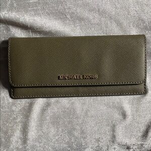 Michael Kors Olive Green Wallet